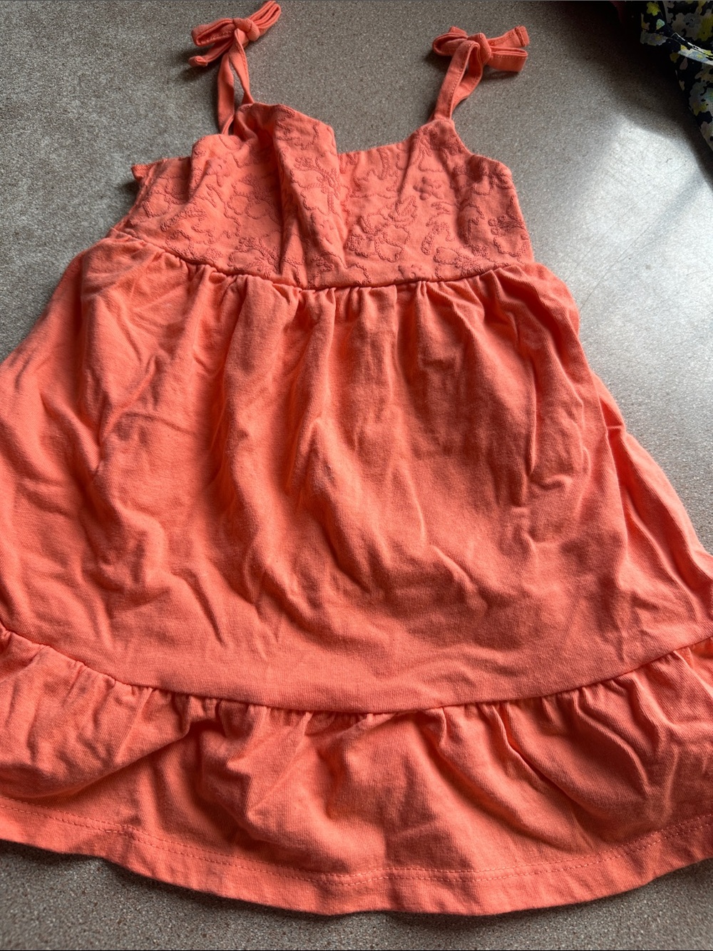 George Coral Tie-Shoulder Sundress
